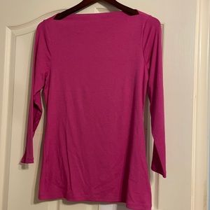 Pink 3/4 sleeve shirt